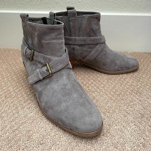 Cole Haan - Gray Suede Ankle Bootie